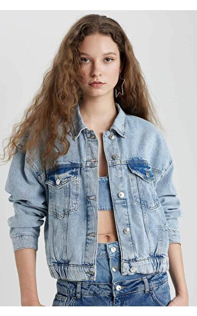 DeFactoFit Bomber Jean Ceket