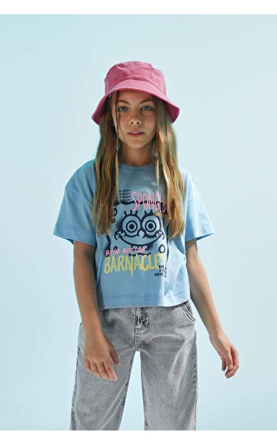 DeFactoFit Kız Çocuk SpongeBob Kısa Kollu Tişört