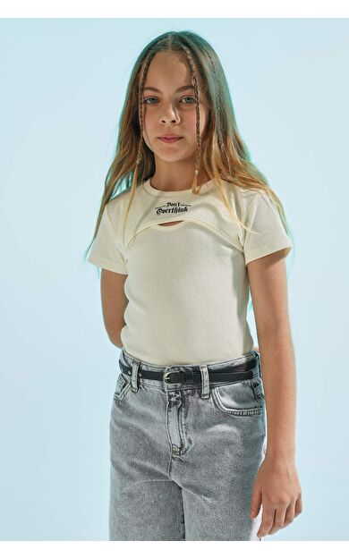 DeFactoFit Kız Çocuk Fitilli Kaşkorse Bolero Atlet 2'li Takım