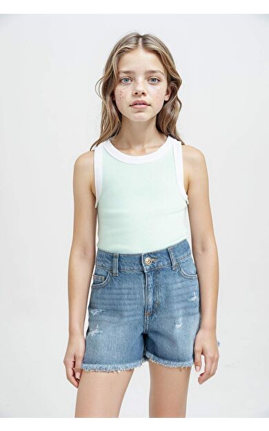 DeFactoFit Kız Çocuk Bisiklet Yaka Atlet C4716A824SMTR246