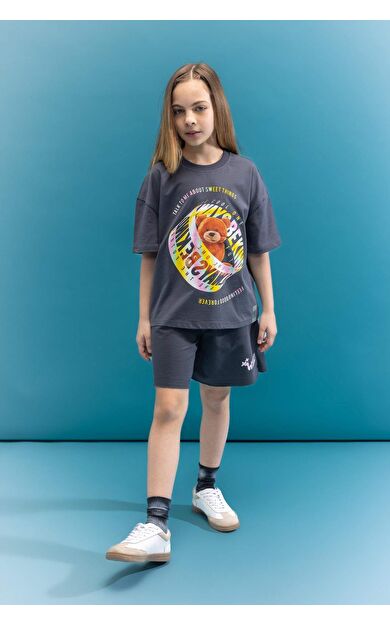 DeFactoFit Kız Çocuk Baskılı Şort C5285A824SMAR31