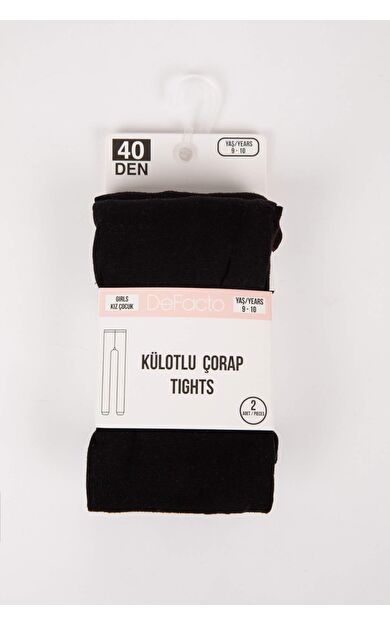 DeFacto Kız Çocuk 2'li Pamuklu Külotlu Çorap