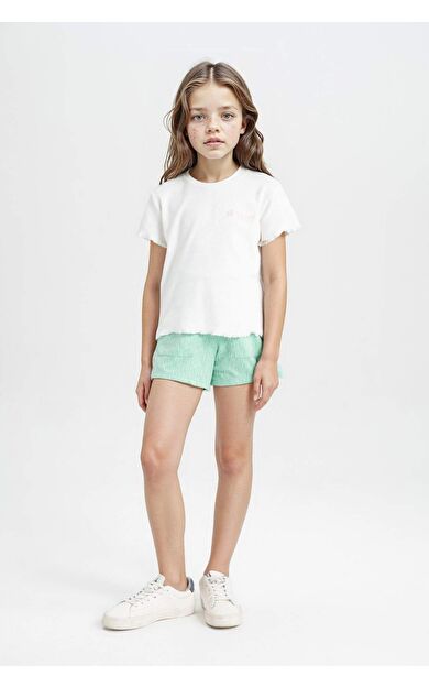 DeFactoFit Kız Çocuk Paperbag Şort C5713A824SMGN224