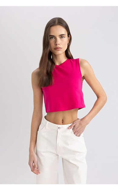 DeFactoFit Crop Bisiklet Yaka Atlet C6205AX24SMPN214