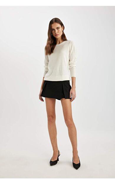 DeFactoFit Yüksek Bel Mini Şort Etek