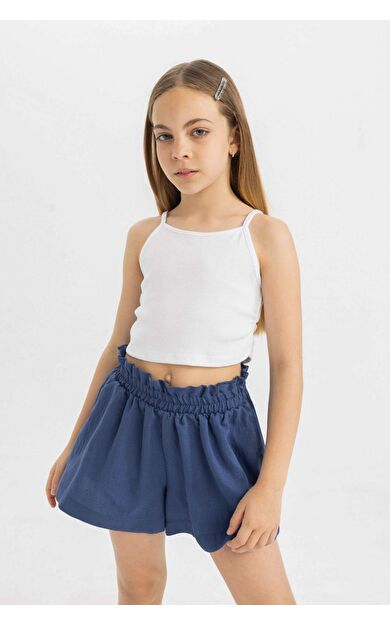 DeFactoFit Kız Çocuk Bisiklet Yaka Basic Atlet C9713A824HSWT34