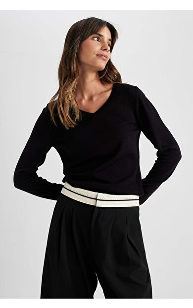 DeFactoFit Regular Fit V Yaka Kazak