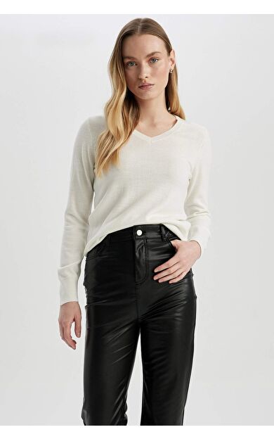 DeFactoFit Regular Fit V Yaka Kazak