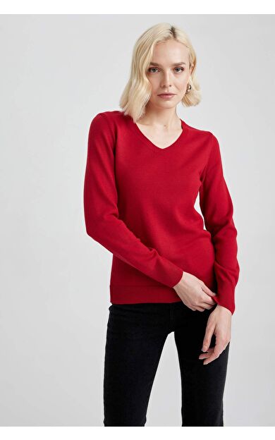 DeFactoFit Regular Fit V Yaka Kazak