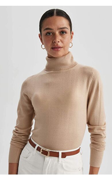 DeFactoFit Regular Fit Balıkçı Yaka Kazak