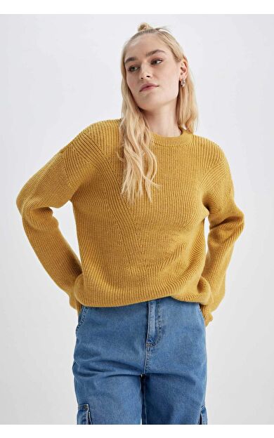 Regular Fit Bisiklet Yaka Triko Kazak