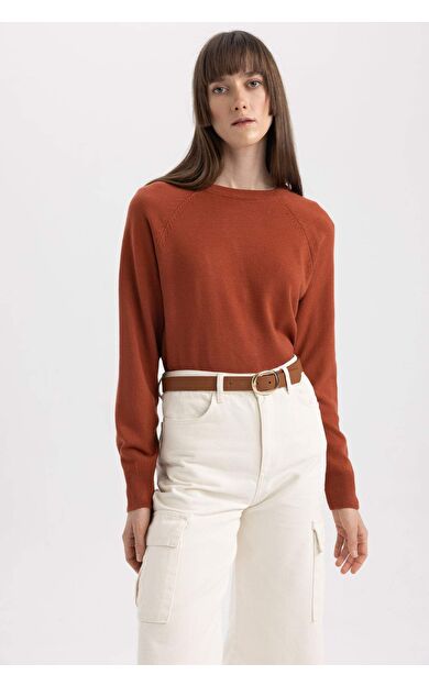 Regular Fit Bisiklet Yaka Kazak