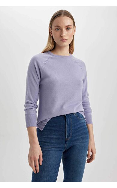 Regular Fit Bisiklet Yaka Kazak