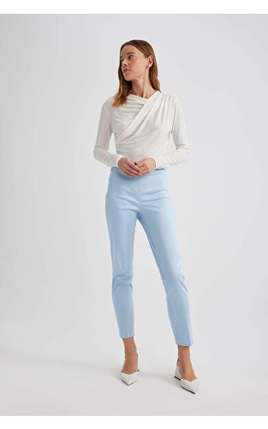 DeFactoFit Valentina Sigaret Normal Bel Düz Paça Saten Pantolon J8743AZ24SMBE811