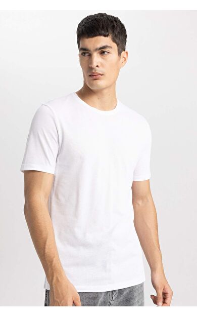 DeFactoFit Slim Fit Bisiklet Yaka Tişört M6606AZ24SPWT34