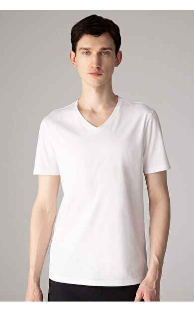 DeFactoFit Slim Fit V Yaka Basic Kısa Kollu Tişört M7668AZ24SPWT34