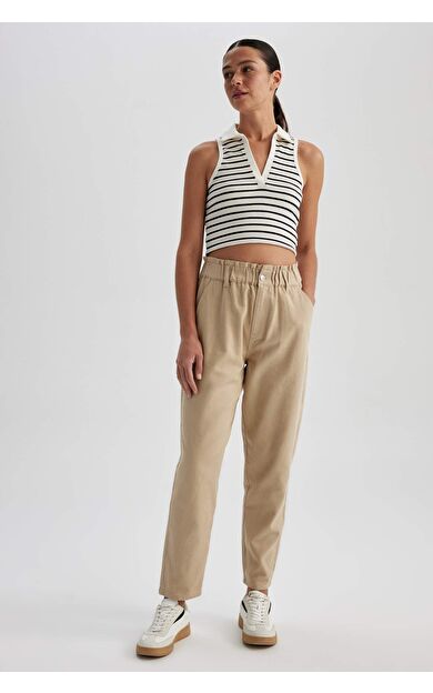 DeFactoFit Baggy Gabardin %100 Pamuk Pantolon