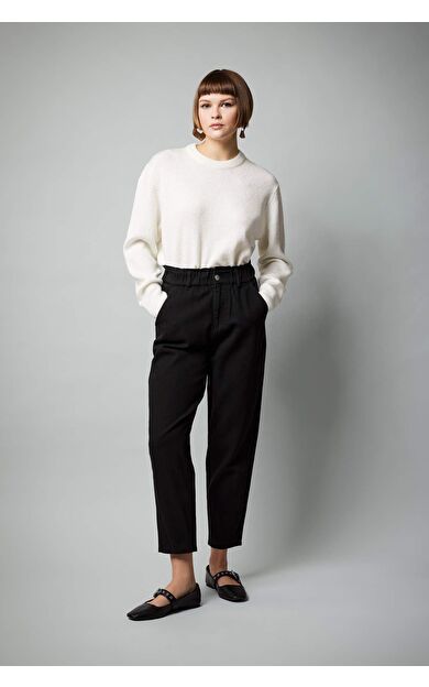 Baggy Gabardin %100 Pamuk Pantolon S2790AZ23WNBK50