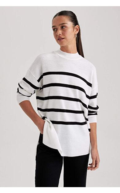 Relax Fit Bisiklet Yaka Tunik