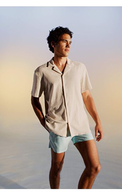 DeFactoFit Kısa Boy Yüzme Şortu Turkuaz