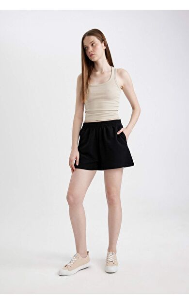 DeFactoFit Basic Düz Paça Şort