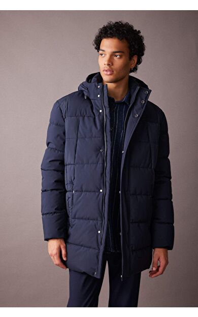 DeFacto Slim Fit Kapüşonlu Suni Kürk Astarlı Parka U4360AZ23WNNV64