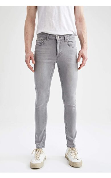 DeFacto Carlo Skinny Fit  Ekstra Dar Kalıp Normal Bel Ekstra Dar Paça Jean Pantolon