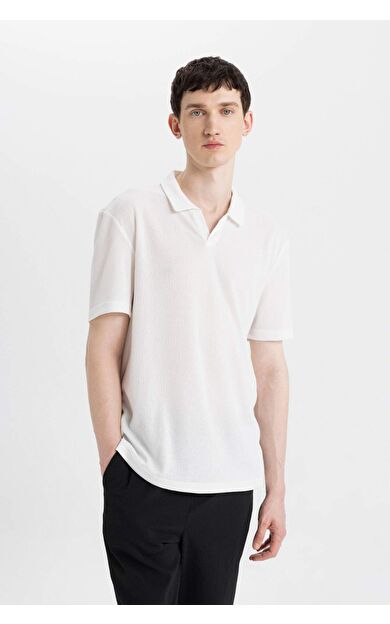 DeFactoFit Modern Fit Kısa Kollu Polo Tişört W9274AZ24SMWT32
