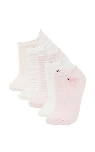 DeFactoFit Kız Çocuk 5'li Pamuklu Patik Çorap W9532A6NSPN2