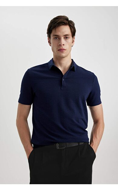 DeFactoFit Slim Fit Pamuklu Kısa Kollu Polo Tişört X2594AZ24SMNV31