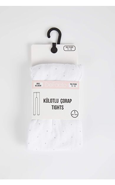 DeFactoFit Kız Çocuk Muz Külotlu Çorap Çok Renkli