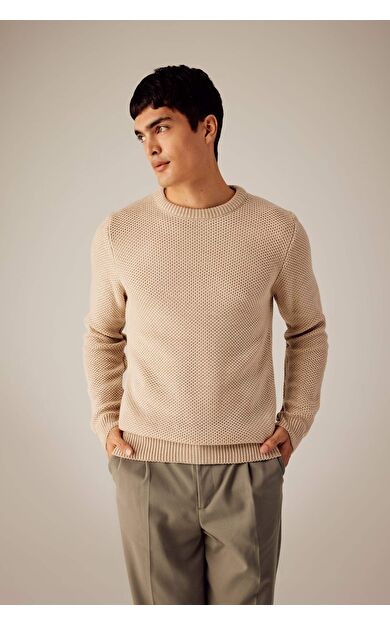 DeFactoFit Standart Fit Bisiklet Yaka Triko Kazak