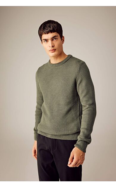 DeFactoFit Standart Fit Bisiklet Yaka Triko Kazak