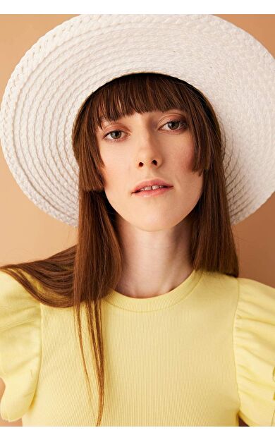 DeFactoFit Regular Fit Bisiklet Yaka Kısa Kollu Tişört Sarı