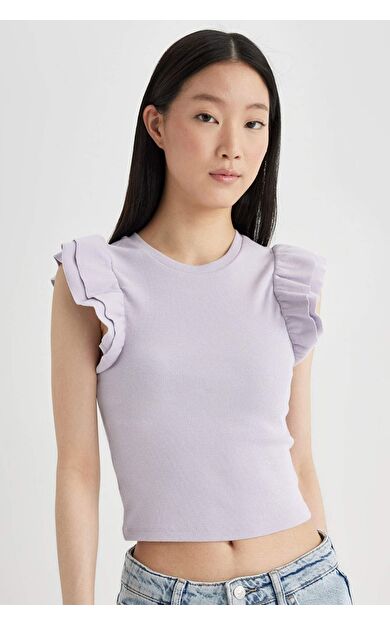 DeFactoFit Slim Fit Bisiklet Yaka Kısa Kollu Tişört X5562AZ24SPPR242