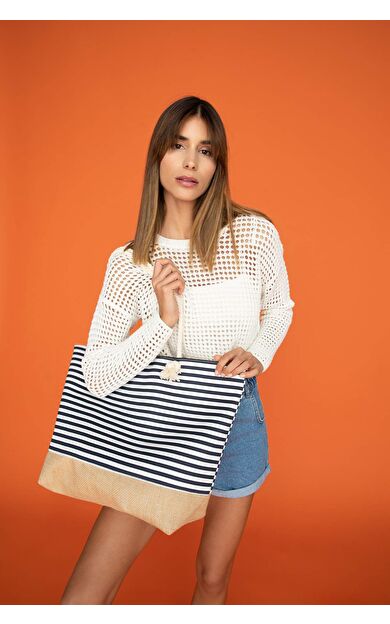 Kadın Plaj Çantası Lacivert