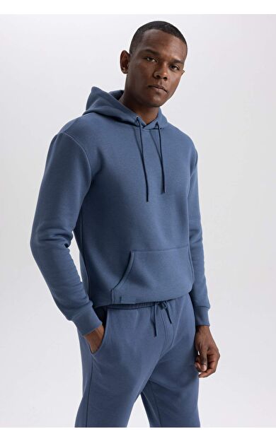 Regular Fit Kapüşonlu Sweatshirt