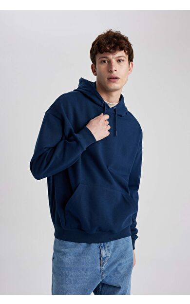 DeFacto Oversize Fit Kapüşonlu Sweatshirt