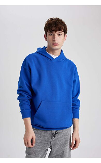 DeFacto Oversize Fit Kapüşonlu Sweatshirt