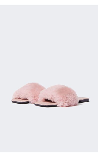 DeFacto Kadın Fall in Love Düz Taban Kışlık Slip On Ev Terliği