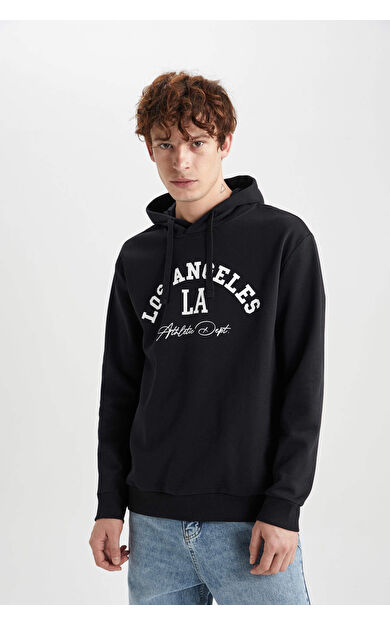DeFacto Regular Fit Kapüşonlu Sweatshirt