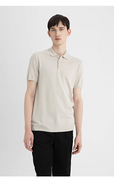 DeFactoFit Slim Fit Kısa Kollu Polo Tişört Y5369AZ24SMGR470