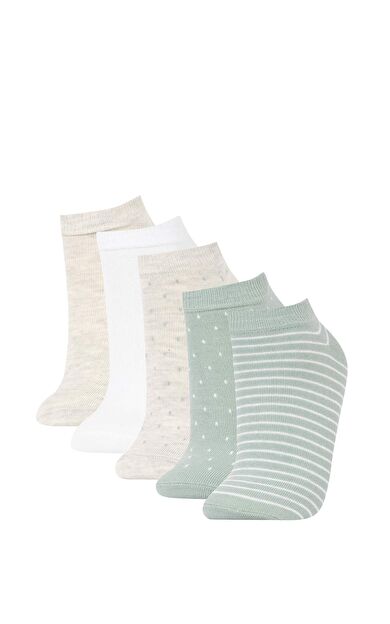 DeFactoFit Kadın 5'li Pamuklu Patik Çorap Y6670AZNSKR1