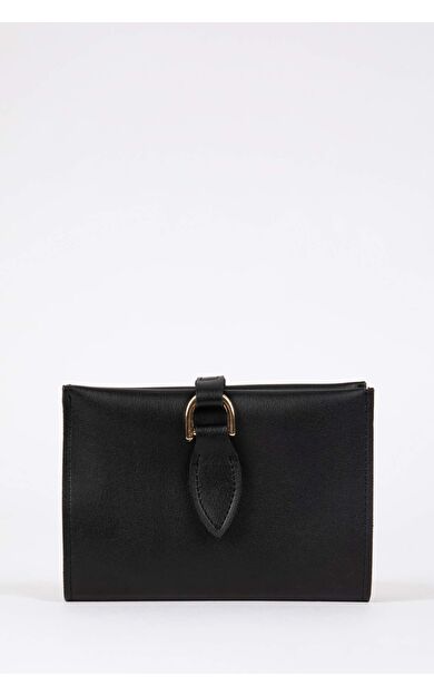 DeFactoFit Kadın Suni Deri Cüzdan Siyah