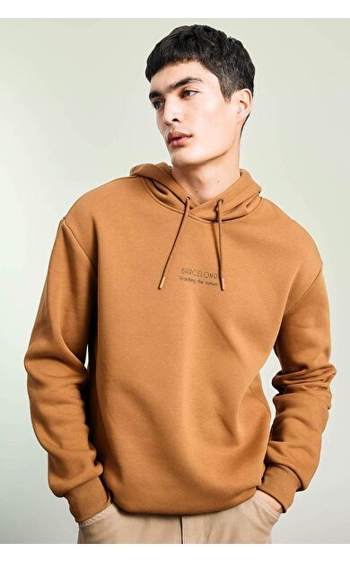 DeFacto Relax Fit Kapüşonlu Sweatshirt