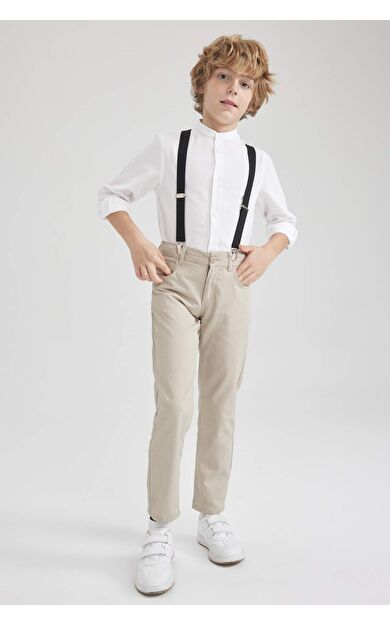 Erkek Çocuk Gabardin Pantolon Bej