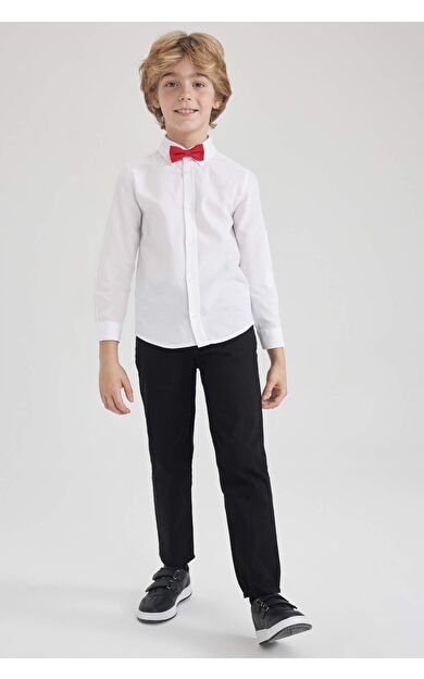 Erkek Çocuk Gabardin Pantolon Siyah