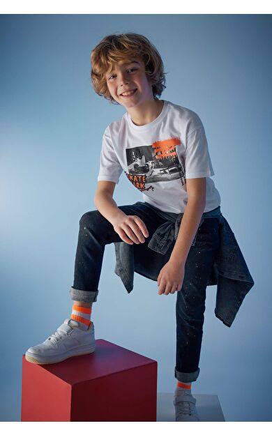 DeFactoFit Erkek Çocuk Skinny Fit Jean Pantolon Siyah