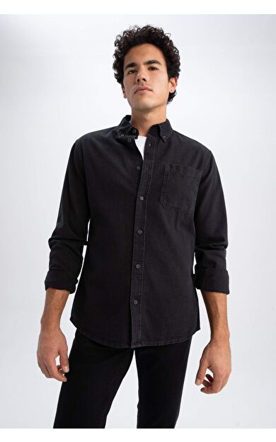 DeFacto Slim Fit Uzun Kollu Gömlek