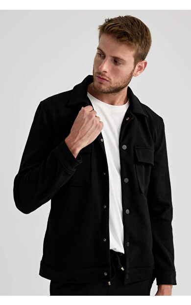 DeFacto Regular Fit Polo Yaka Gömlek Ceket